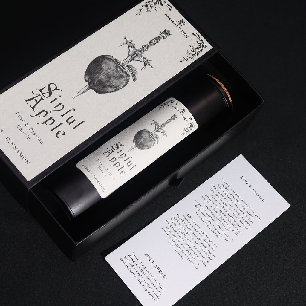 Vela purificadora Brujas Antiguas Manzana pecaminosa