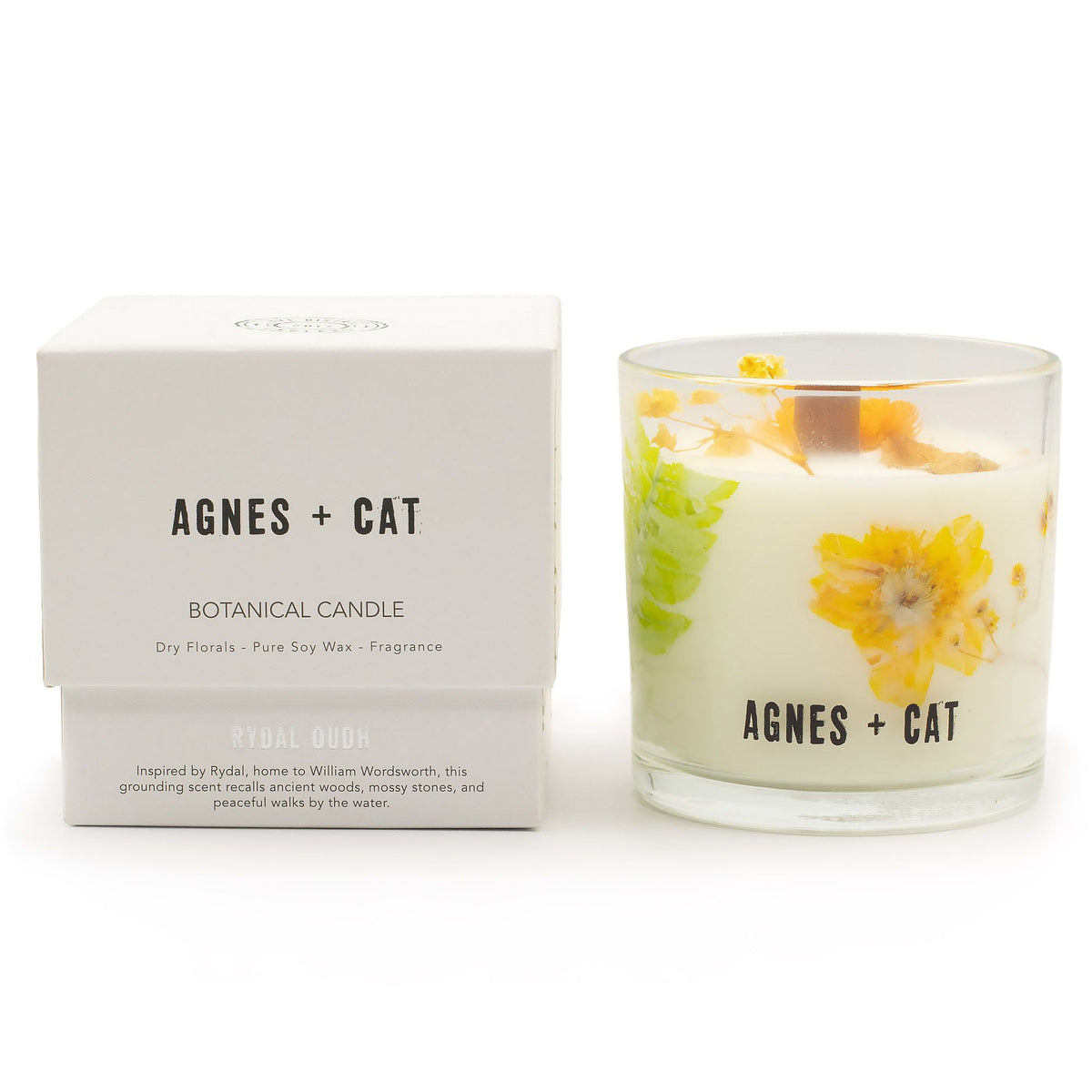 Vela de soja botánica Agnes + Cat  - Rydal Oudh