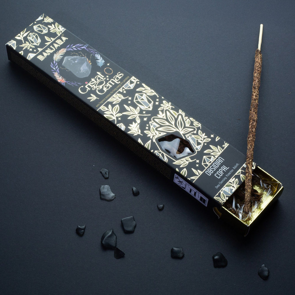 Incienso Banjara Copal con obsidiana 15 g