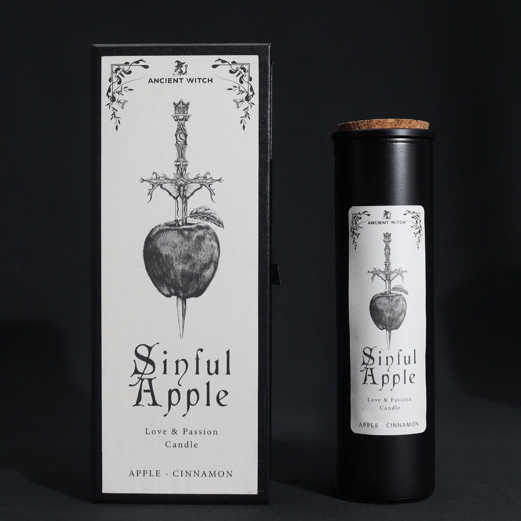 Vela purificadora Brujas Antiguas Manzana pecaminosa