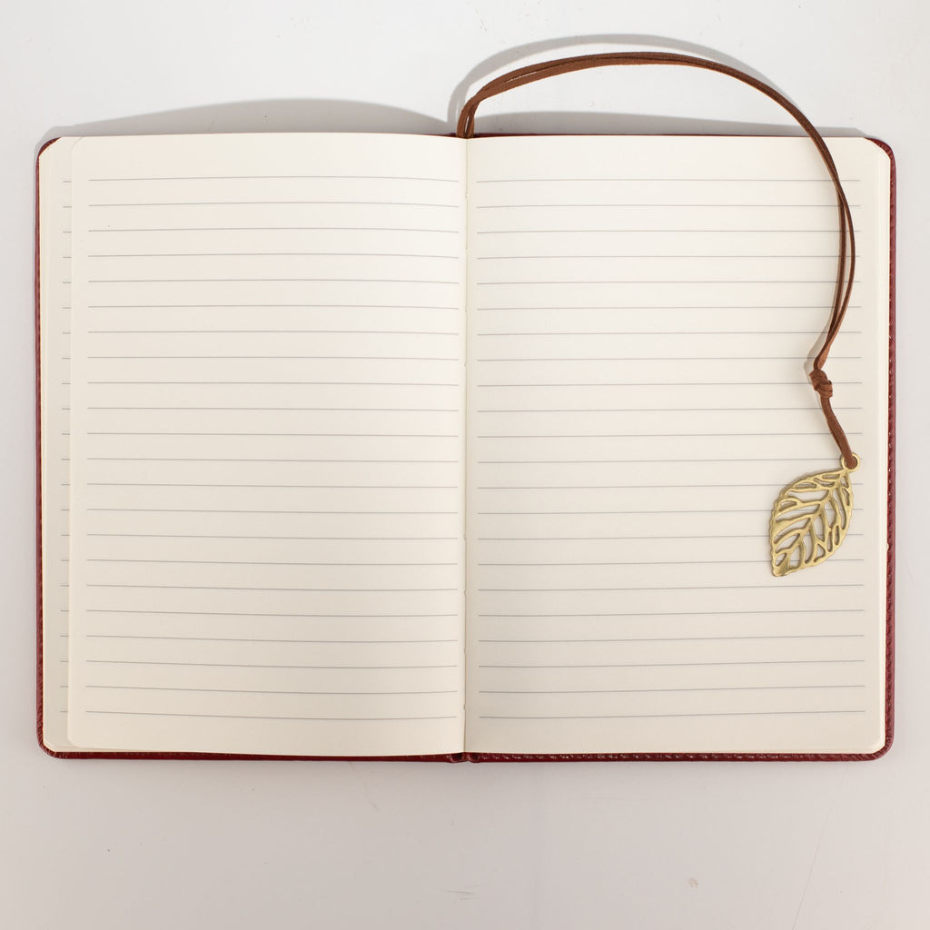 Cuaderno con pantalla LCD A5 efecto cuero rojo