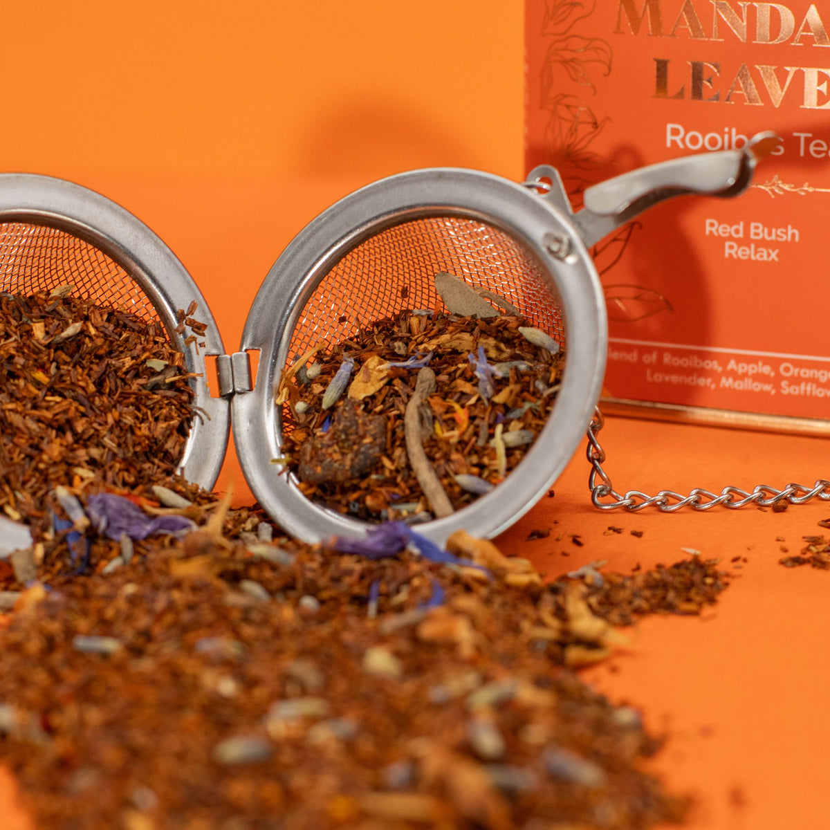Lata Té rooibos con manzana y flores 50 g
