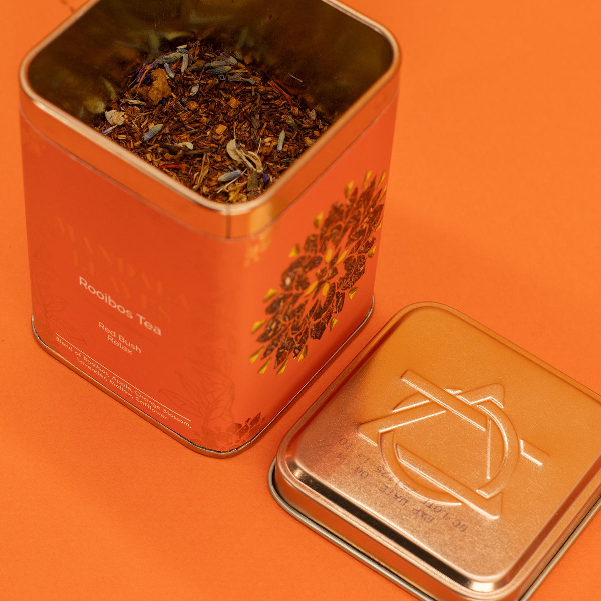 Lata Té rooibos con manzana y flores 50 g