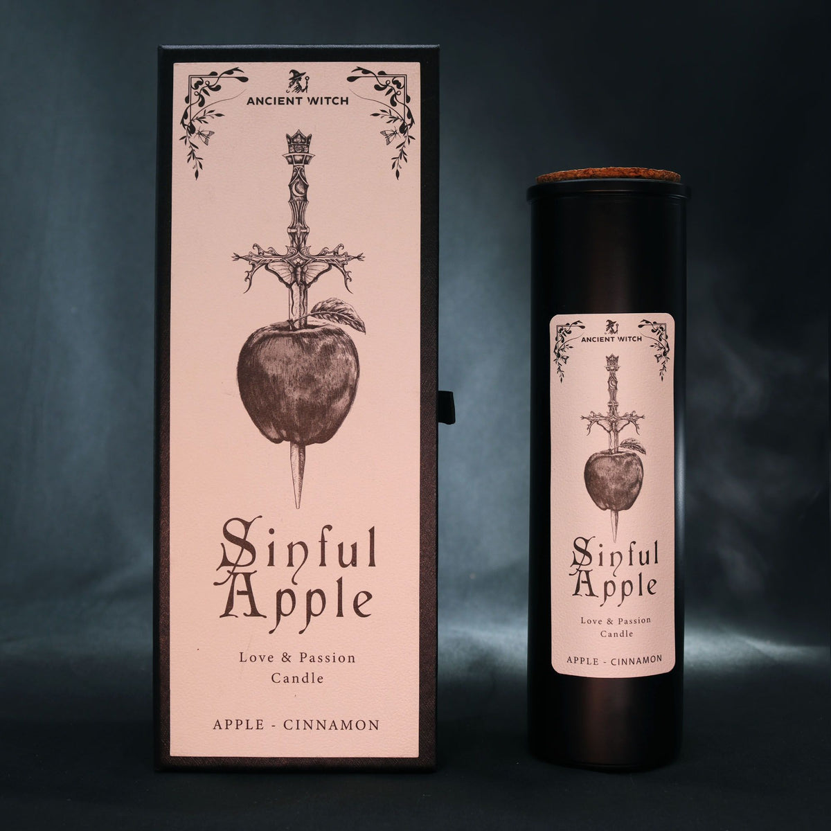 Vela purificadora Brujas Antiguas Manzana pecaminosa