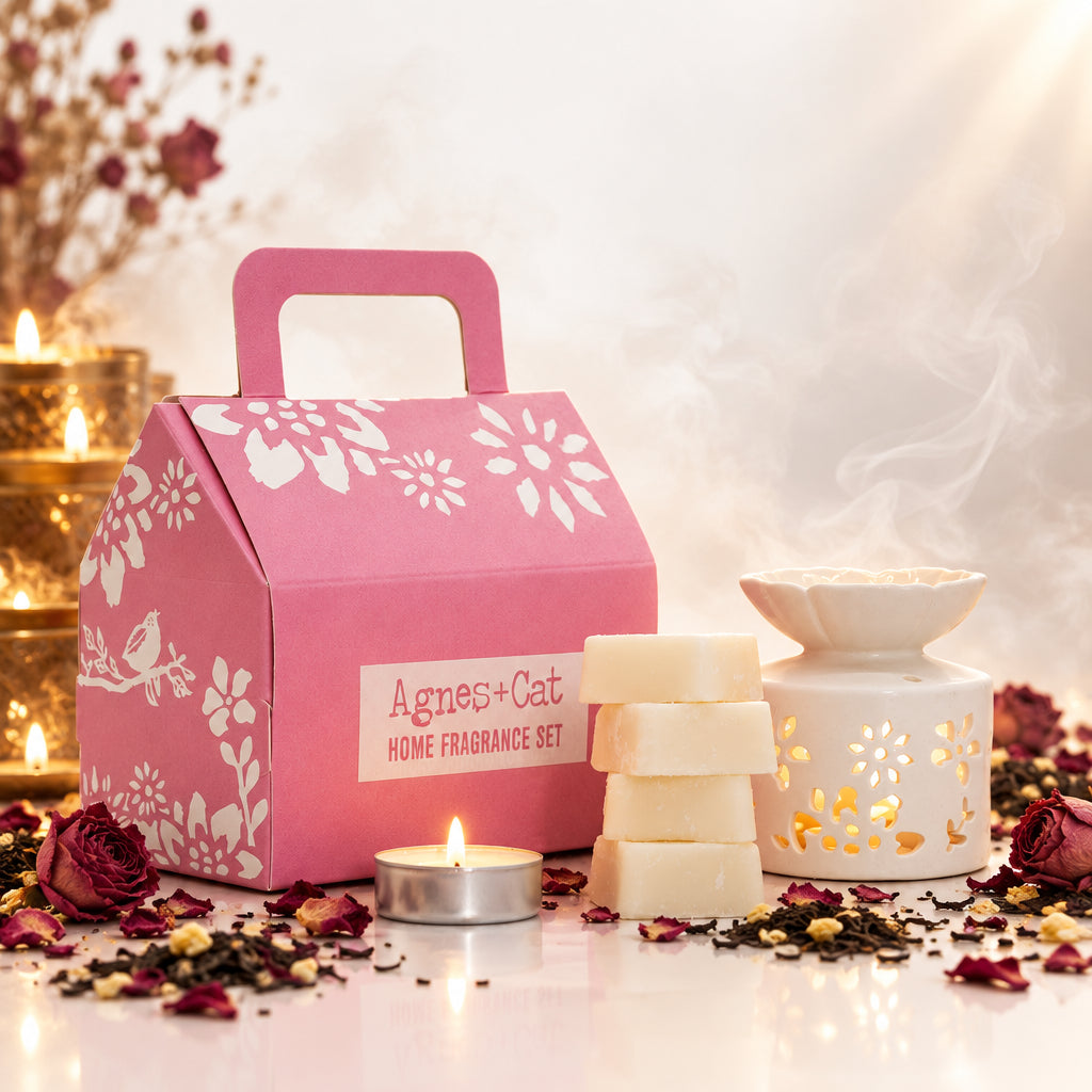 Conjunto regalo de fragancias Agnes & Cat - Té y Rosas