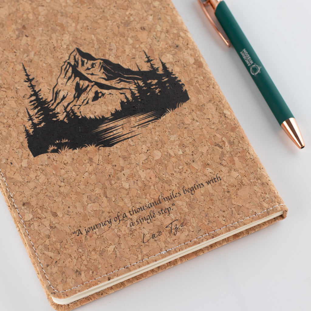Cuaderno con pantalla LCD A5 efecto corcho