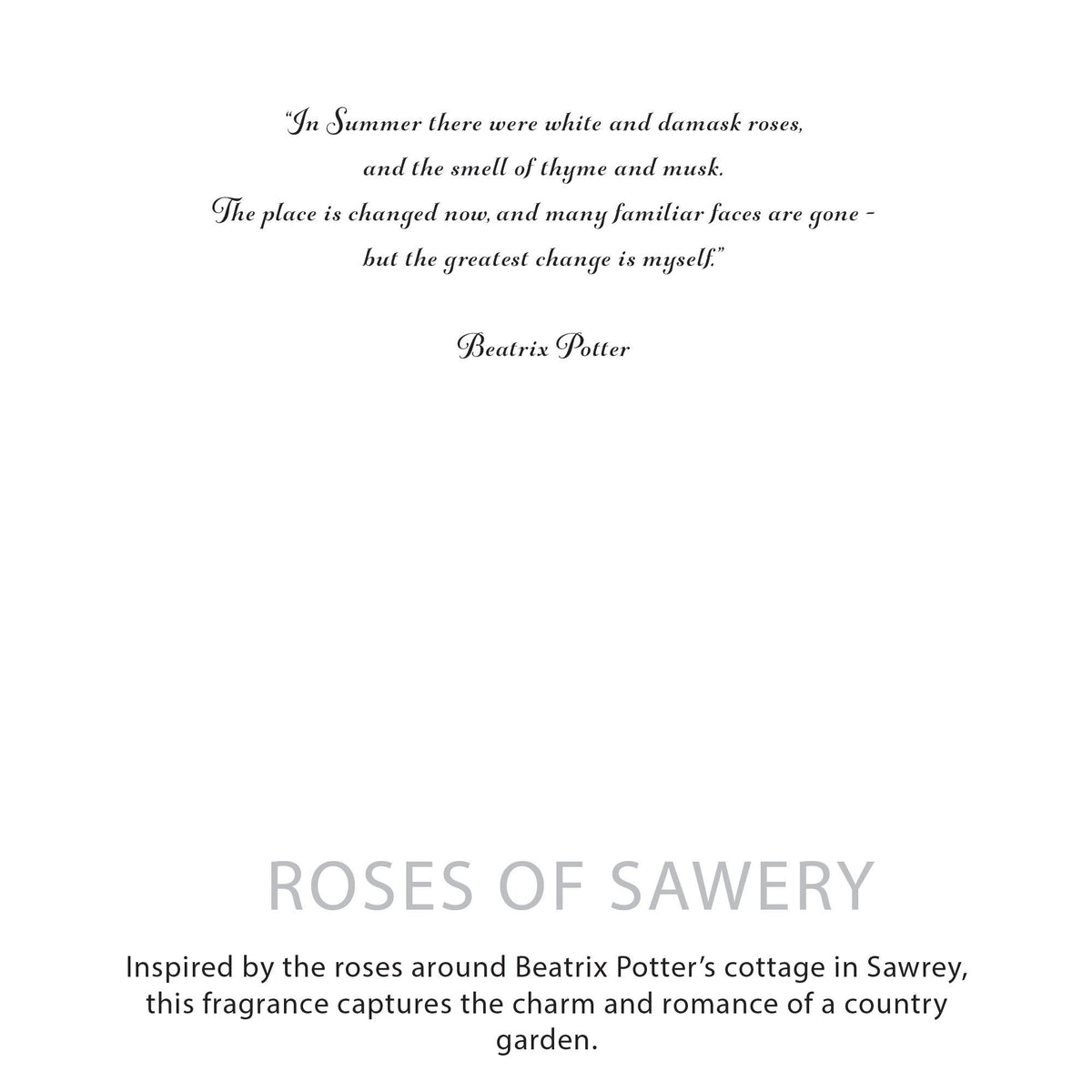 Vela de soja botánica Agnes + Cat - Roses of Sawrey