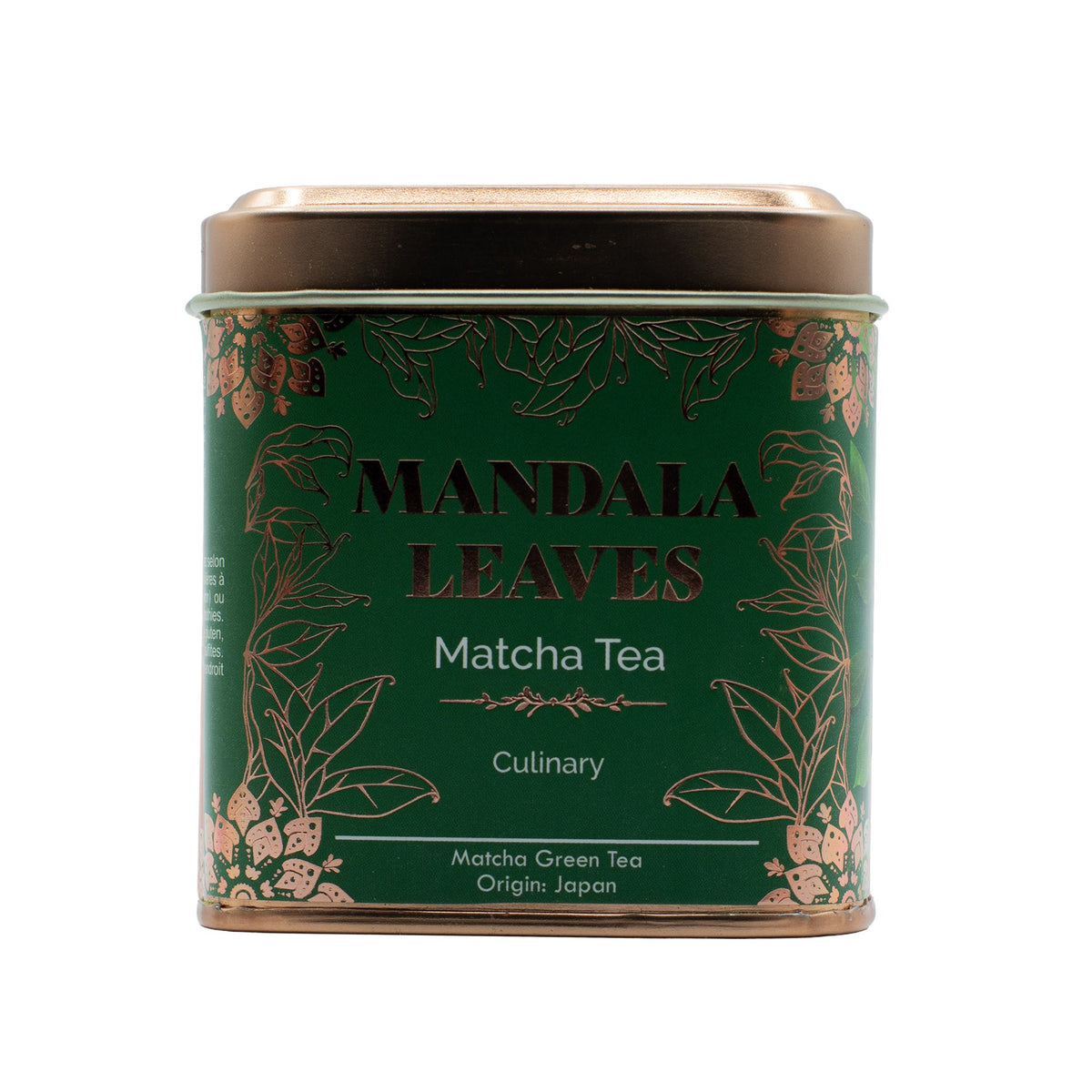 Lata Té matcha orgánico culinario 50 g