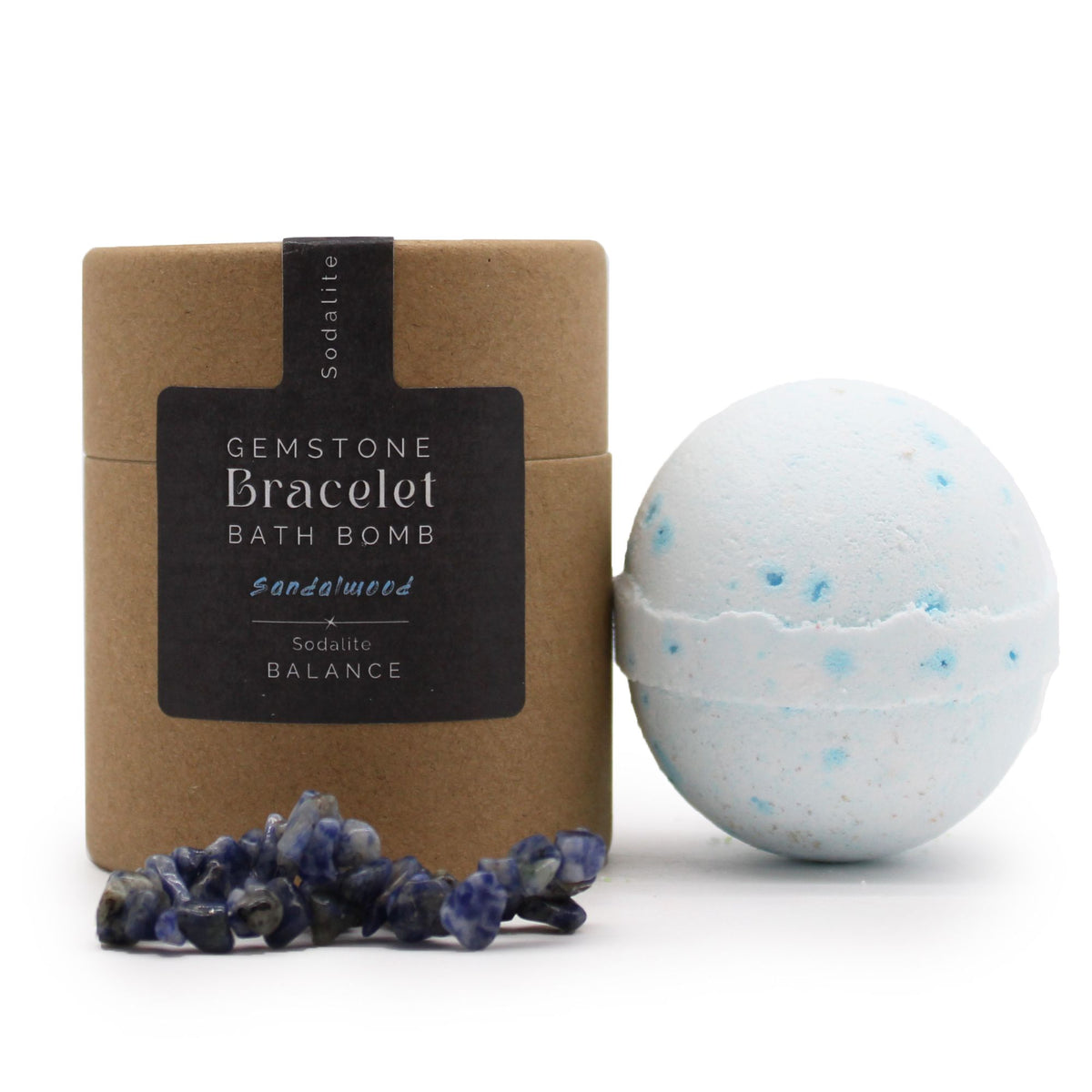 Bomba de baño con pulsera de sodalita 140 g