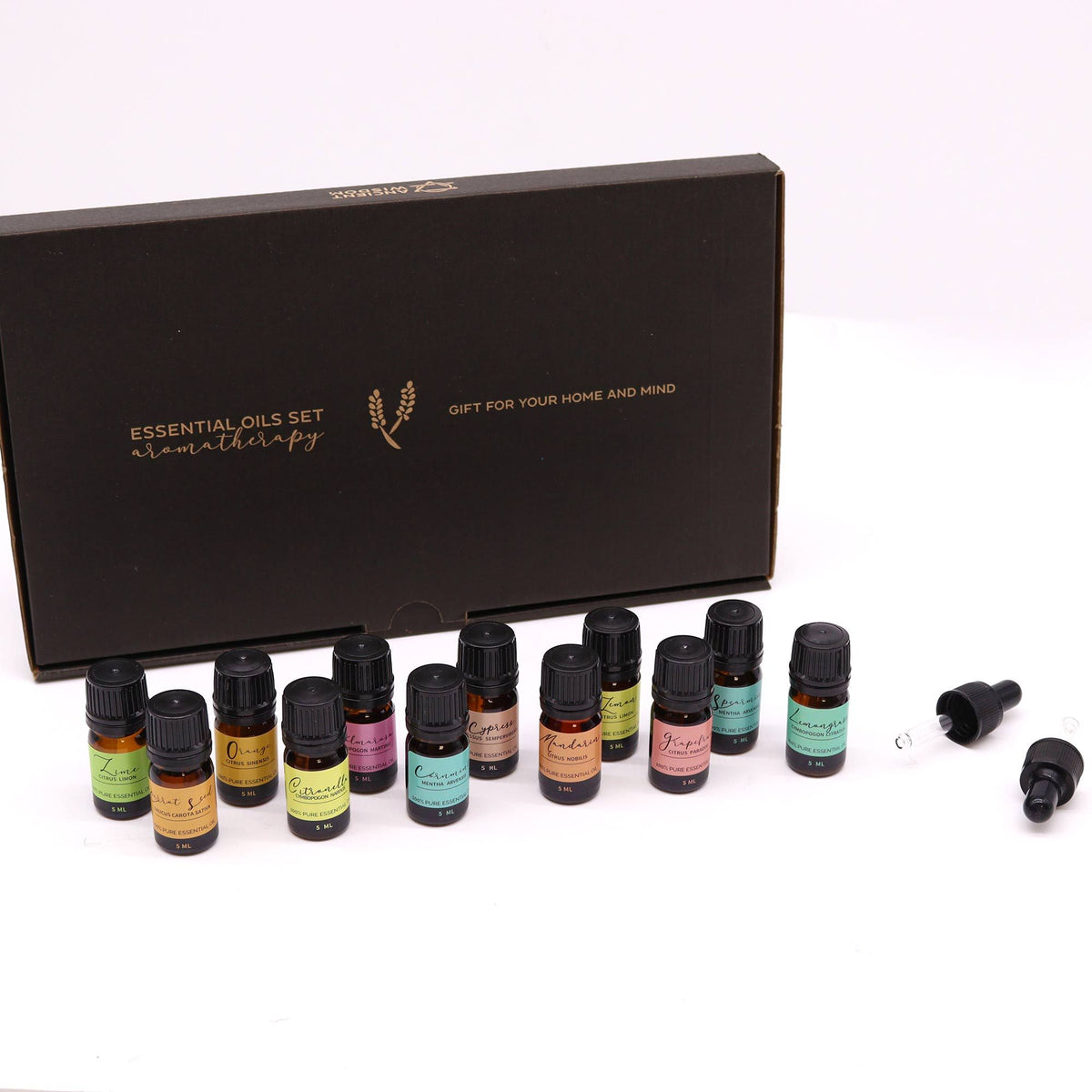 Set de aceites esenciales Verano 12 aceites de 5 ml