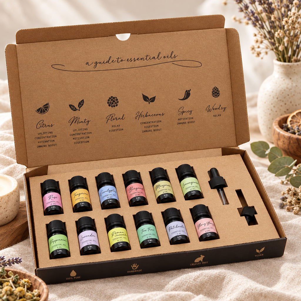Set de aceites esenciales Primavera 12 aceites de 5 ml