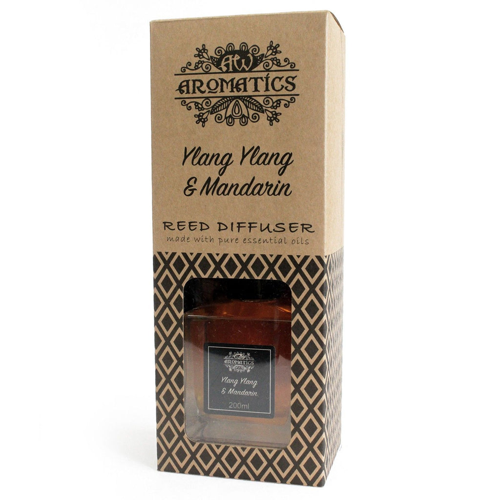 Difusor de varillas con aceites esenciales de ylang ylang y mandarina
