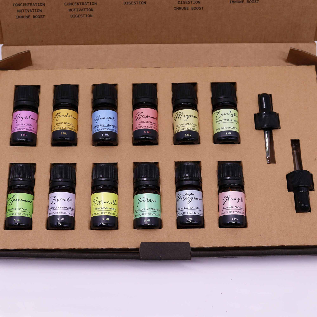 Set de aceites esenciales Primavera 12 aceites de 5 ml