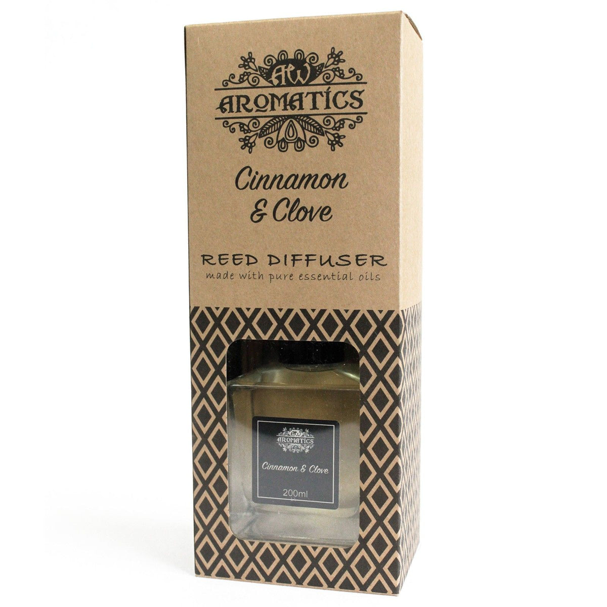 Difusor de varillas con aceites esenciales de canela y clavo