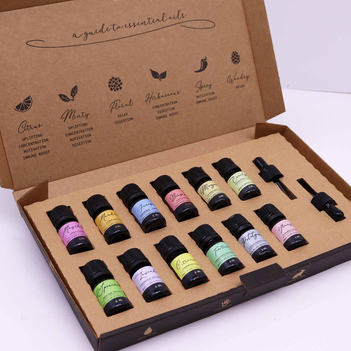 Set de aceites esenciales Primavera 12 aceites de 5 ml