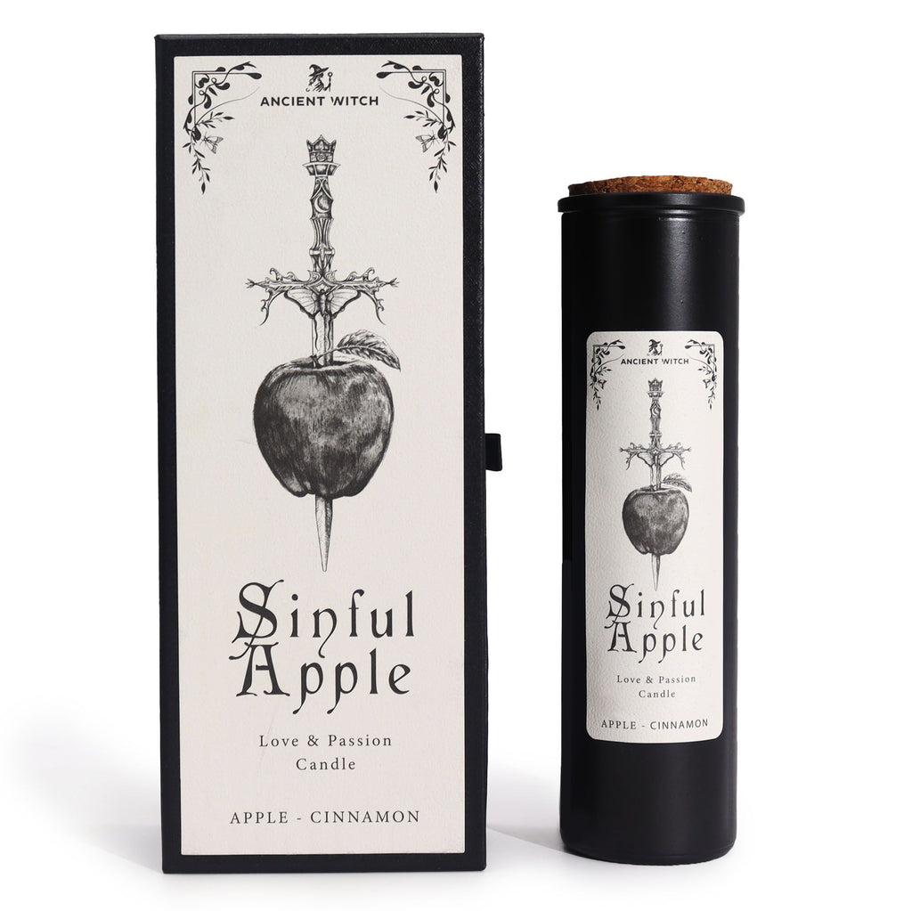 Vela purificadora Brujas Antiguas Manzana pecaminosa