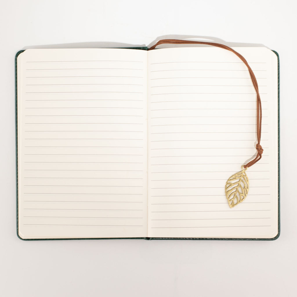 Cuaderno con pantalla LCD A5 efecto cuero verde