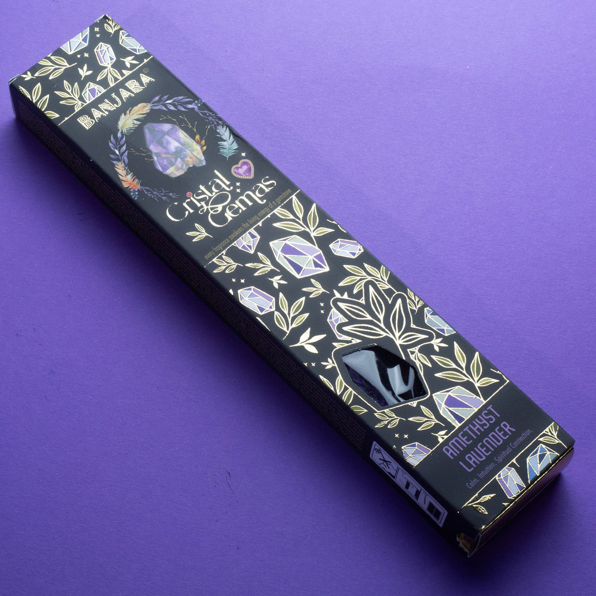 Incienso Banjara Lavanda con amatista 15 g