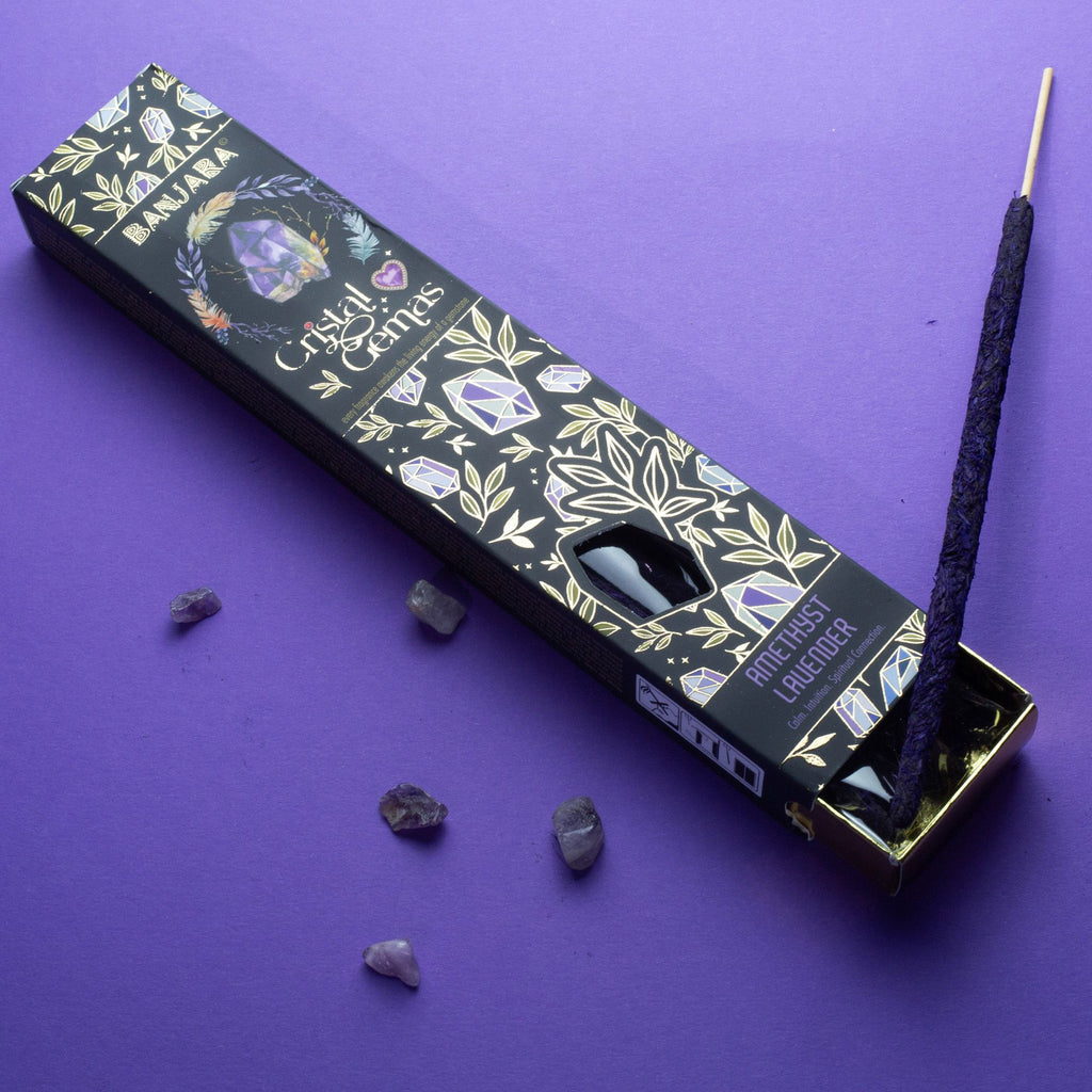 Incienso Banjara Lavanda con amatista 15 g