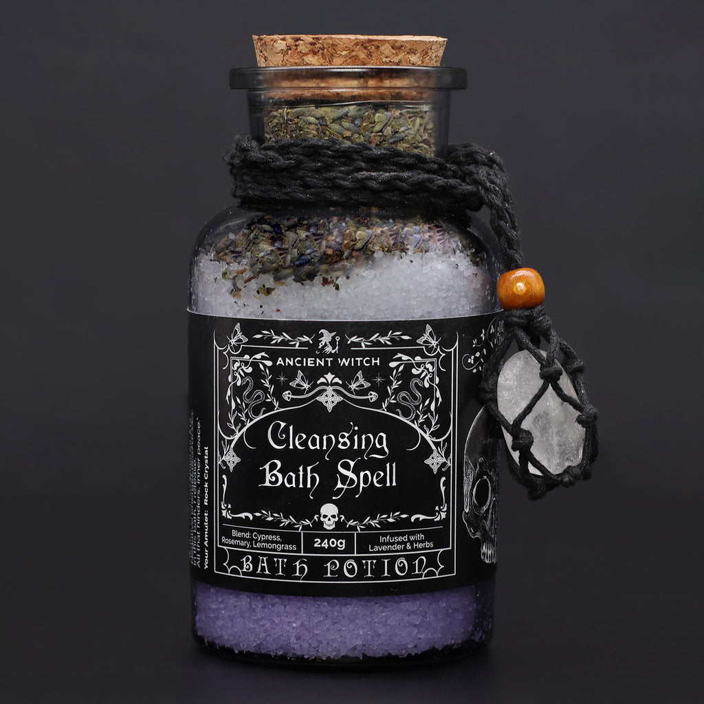 Poción de baño Brujas Antiguas Purificación con cristal de roca