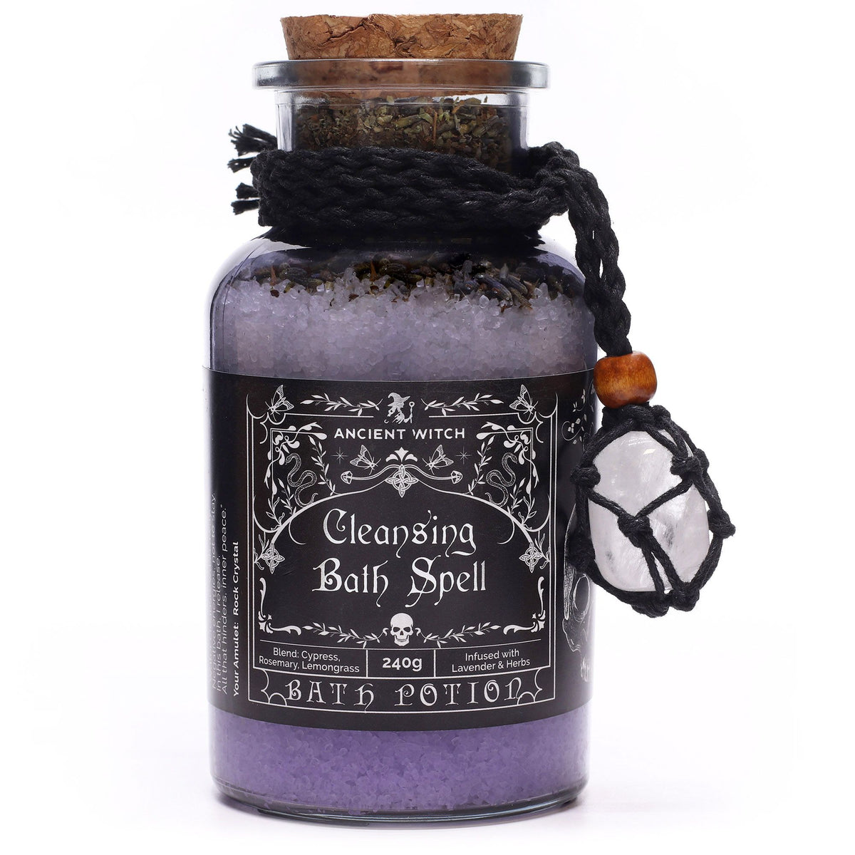 Poción de baño Brujas Antiguas Purificación con cristal de roca