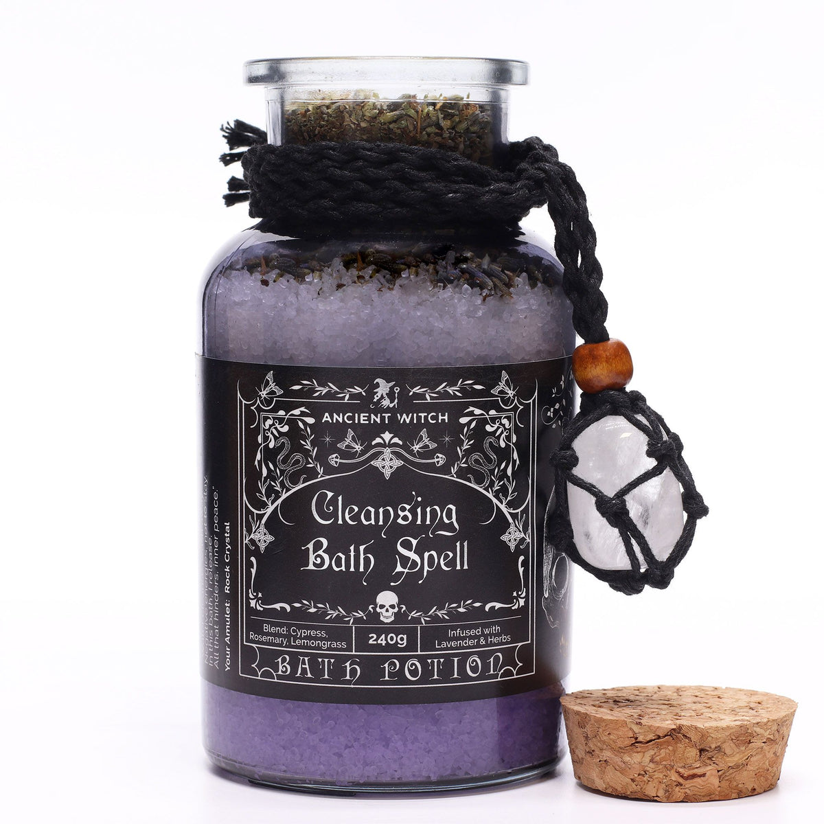 Poción de baño Brujas Antiguas Purificación con cristal de roca