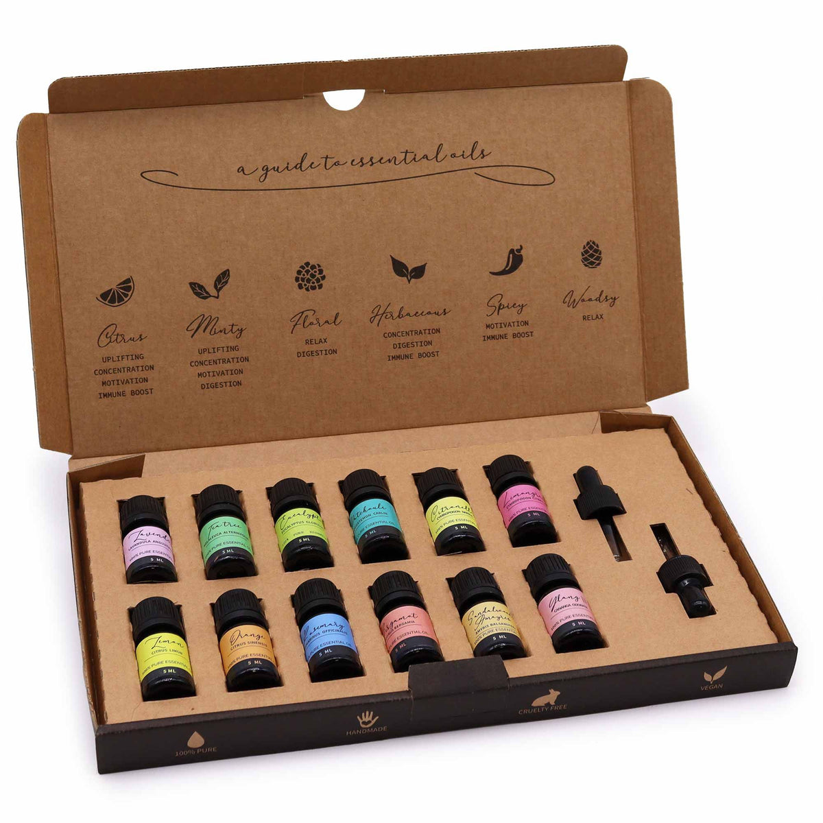 Set de aceites esenciales Los 12 favoritos 12 aceites de 5 ml
