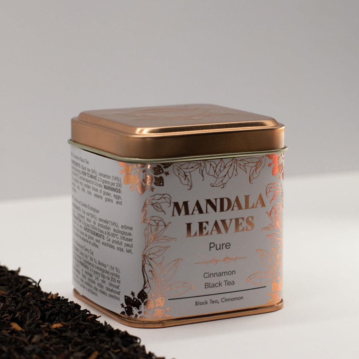 Lata Té negro orgánico con canela 50 g