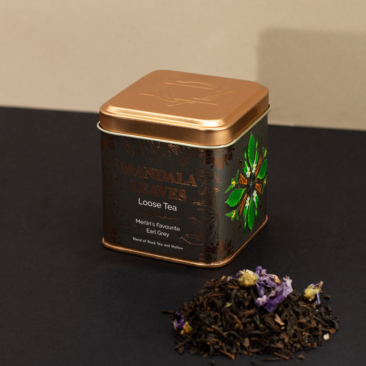 Lata Té negro Earl Grey de Merlín 50 g
