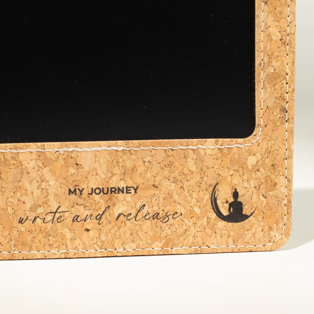 Cuaderno con pantalla LCD A5 efecto corcho