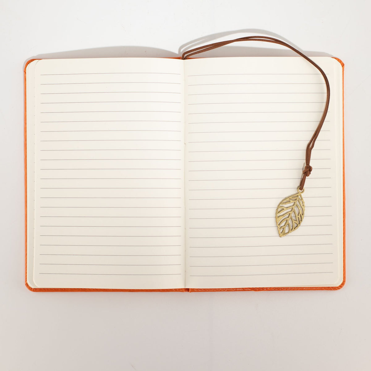 Cuaderno con pantalla LCD A5 efecto cuero naranja